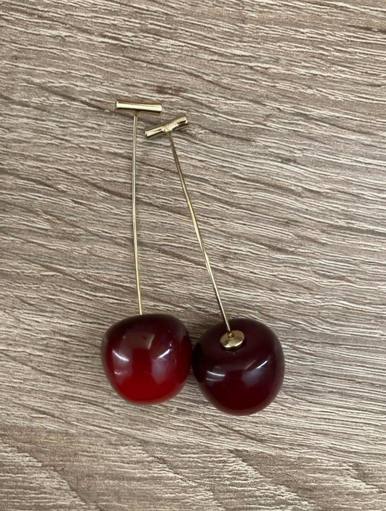 Cherry Earrings - Customer Photo From Brenda