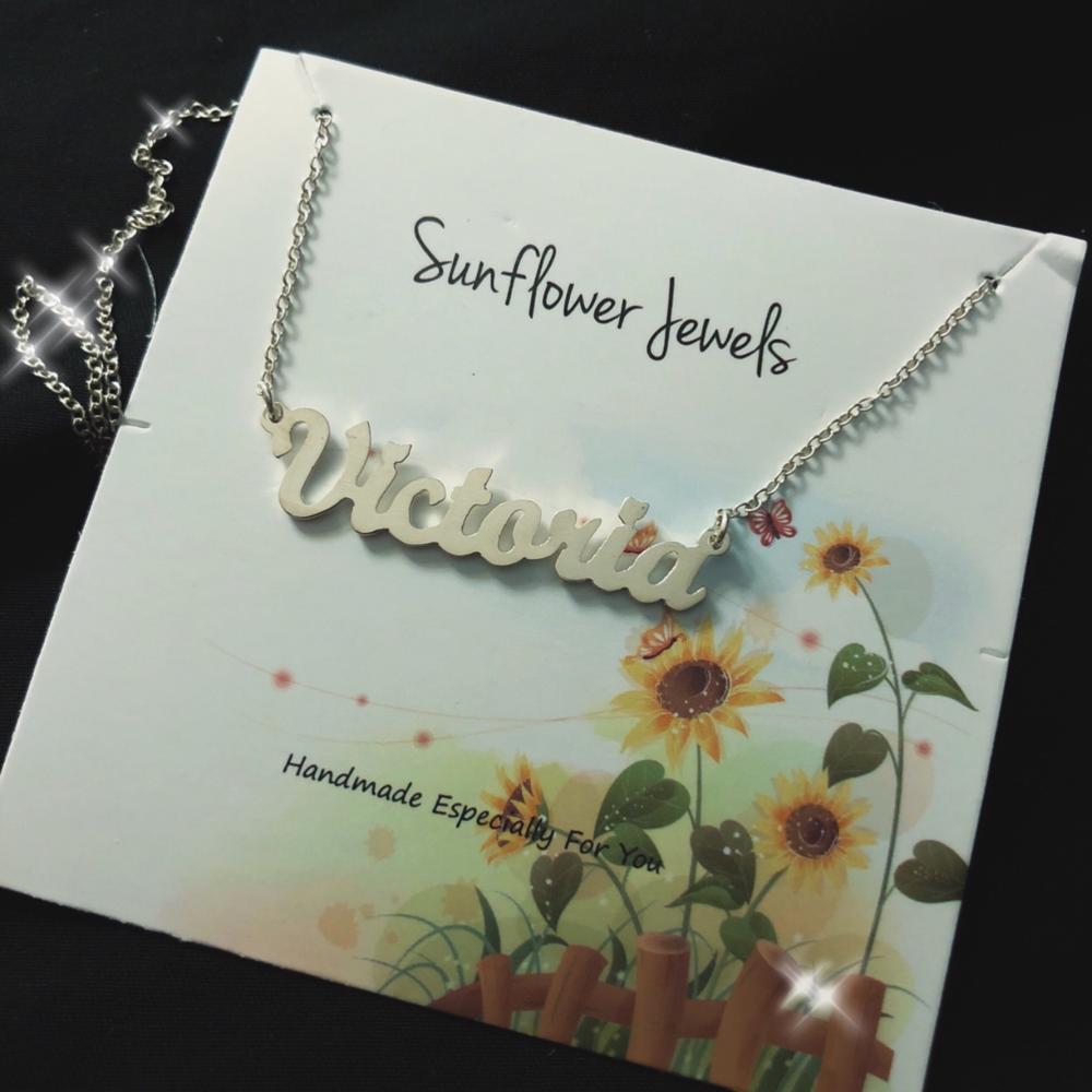 Custom Name Necklace - Customer Photo From Victoria G.