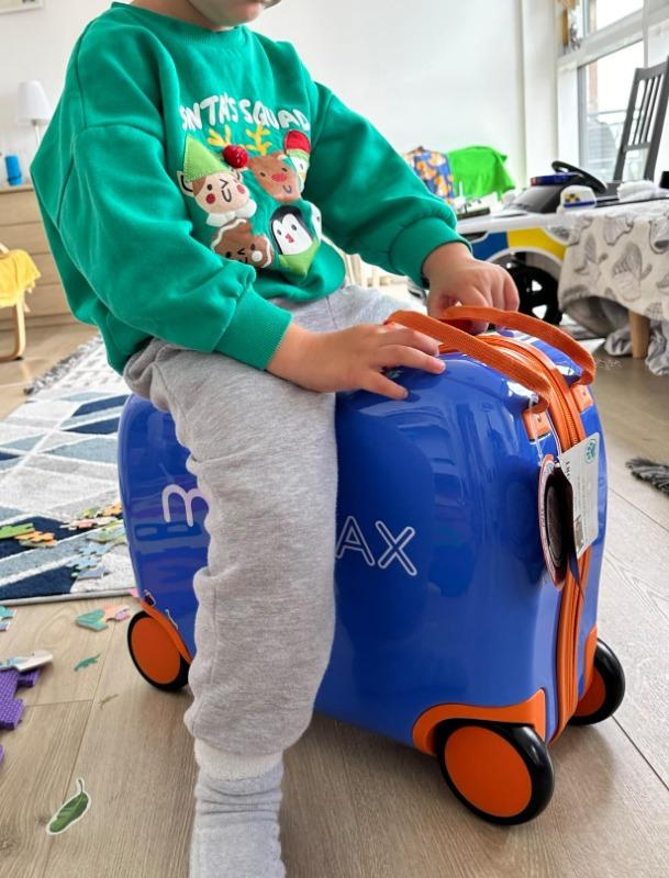 Aerolite MiniMax - Valigia da viaggio per bambini, adatta per bagaglio a mano EasyJet da 45 x 36 x 20 cm, con ruote, 29 l - Customer Photo From Radoslav Gantchev