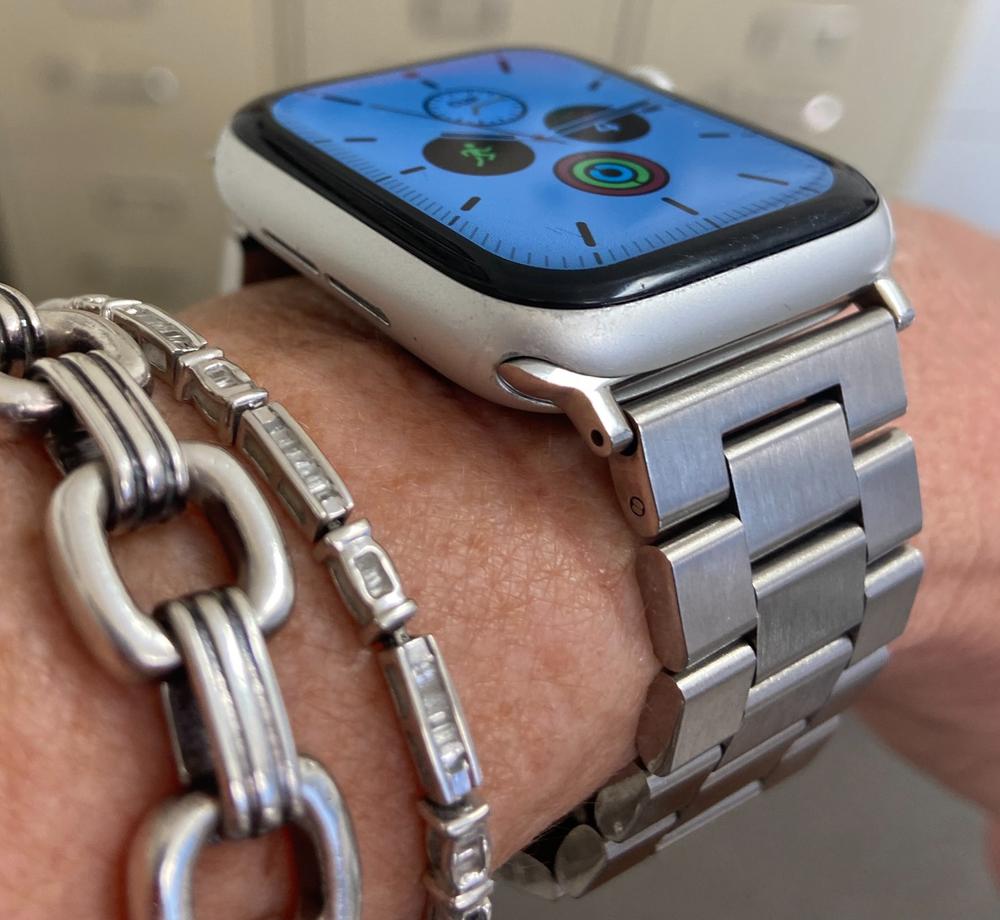 Stainless Steel Link Watch Bands - Customer Photo From Diana R.