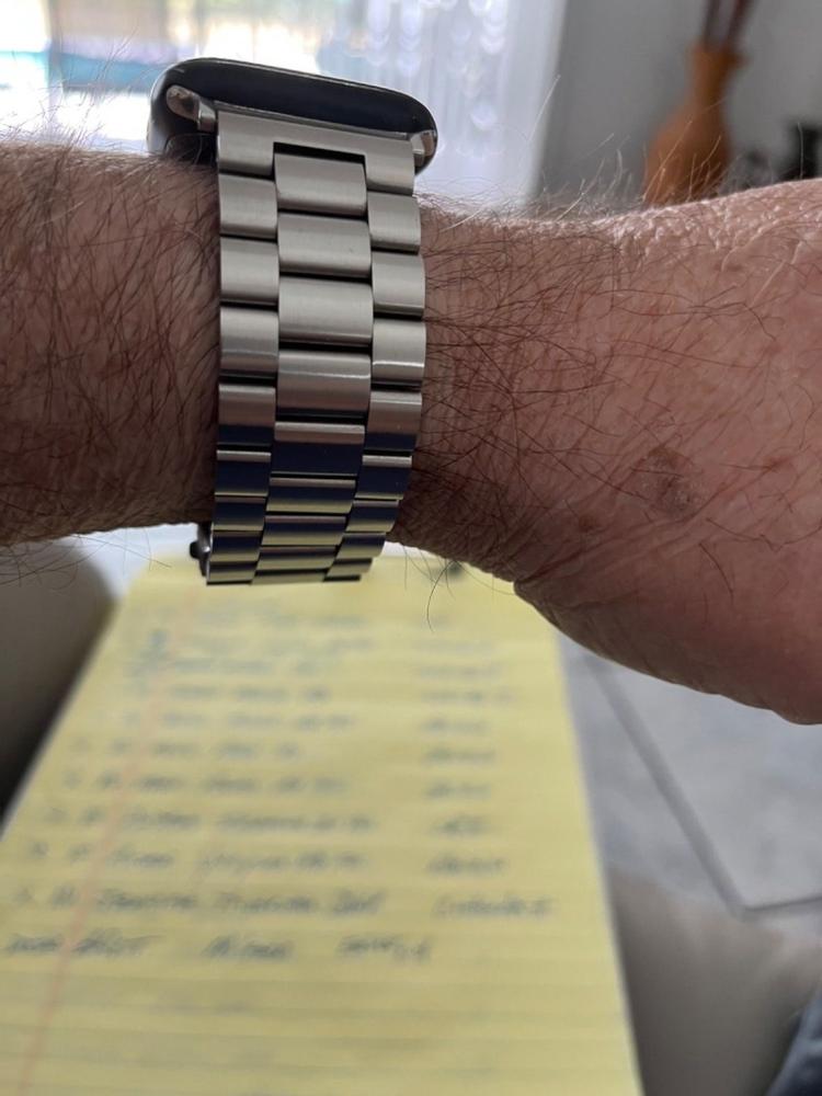 Stainless Steel Link Watch Bands - Customer Photo From Gary B.
