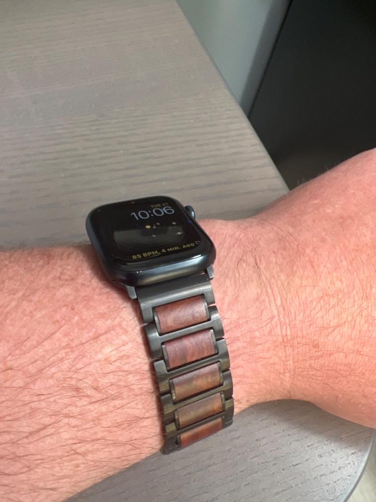 Metal+Wood Fusion Watch Bands - Customer Photo From Jarrod S.