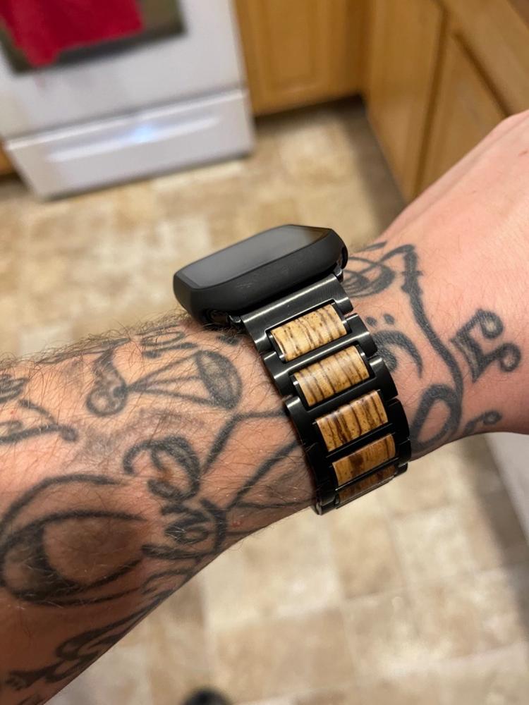 Metal+Wood Fusion Watch Bands - Customer Photo From Spencer R.