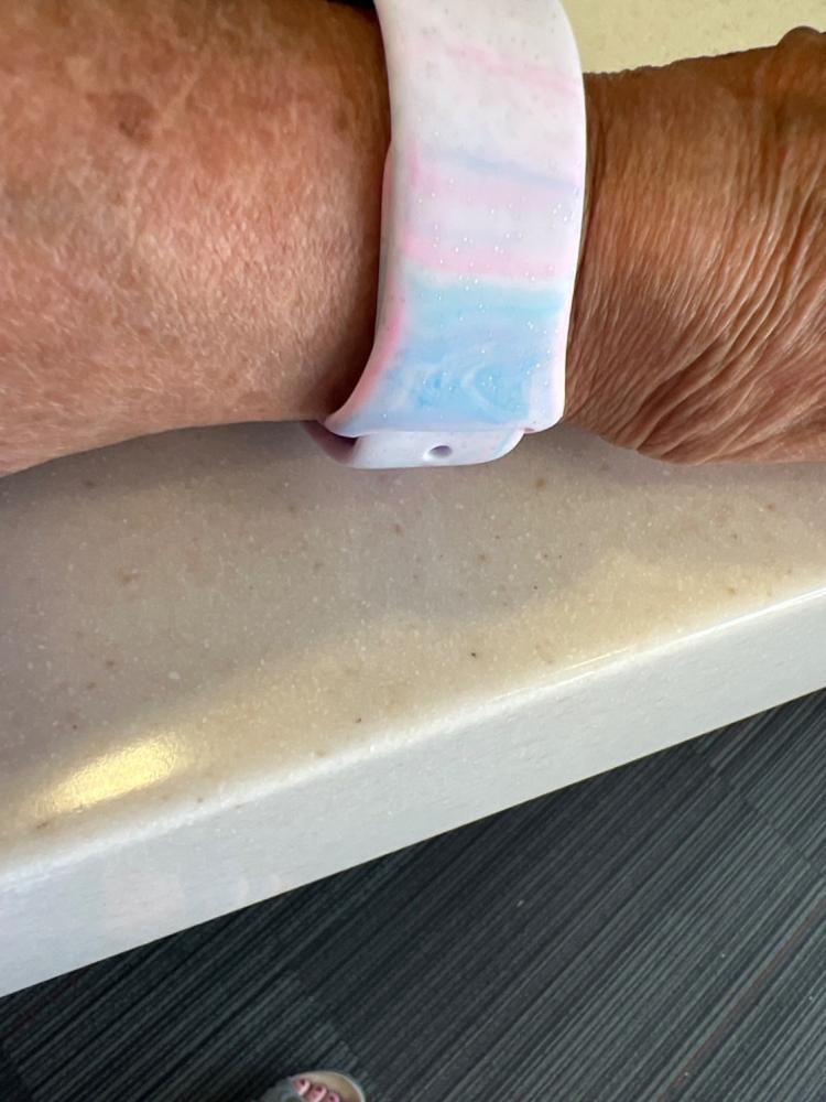 Cotton Candy Silicone Watch Bands - Customer Photo From Bev O.