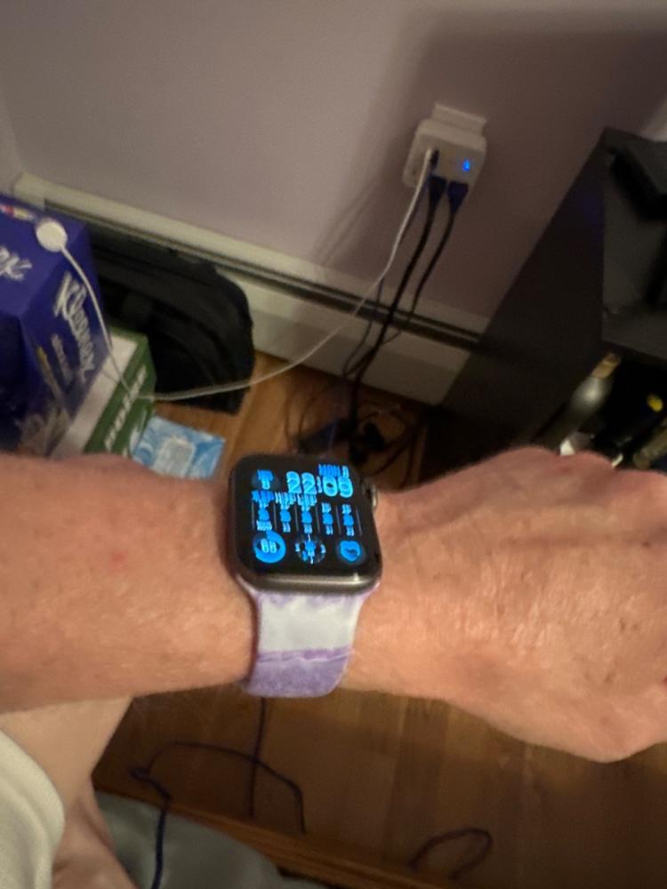 Cotton Candy Silicone Watch Bands - Customer Photo From Scott B.