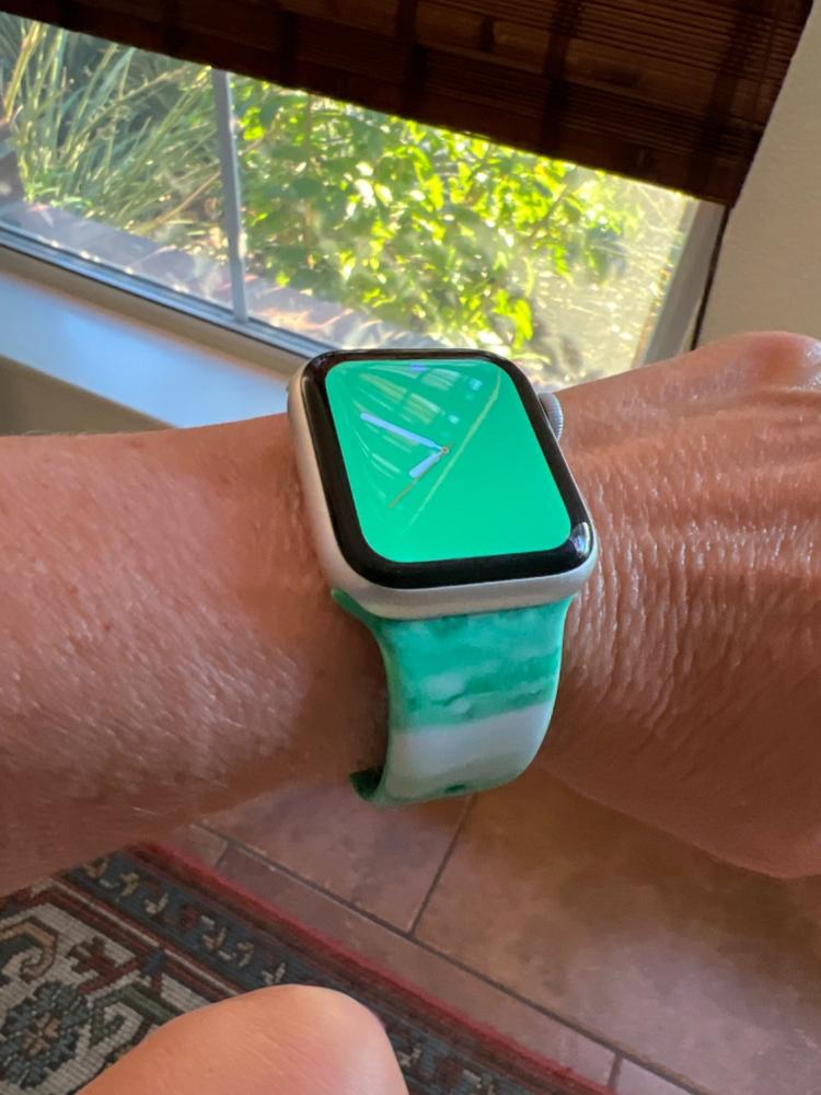 Cotton Candy Silicone Watch Bands - Customer Photo From Kim Greenwood