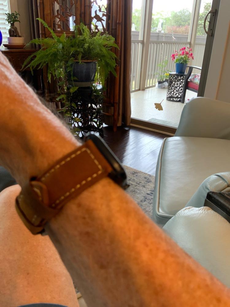 Matte Leather Watch Bands - Customer Photo From stephen w.