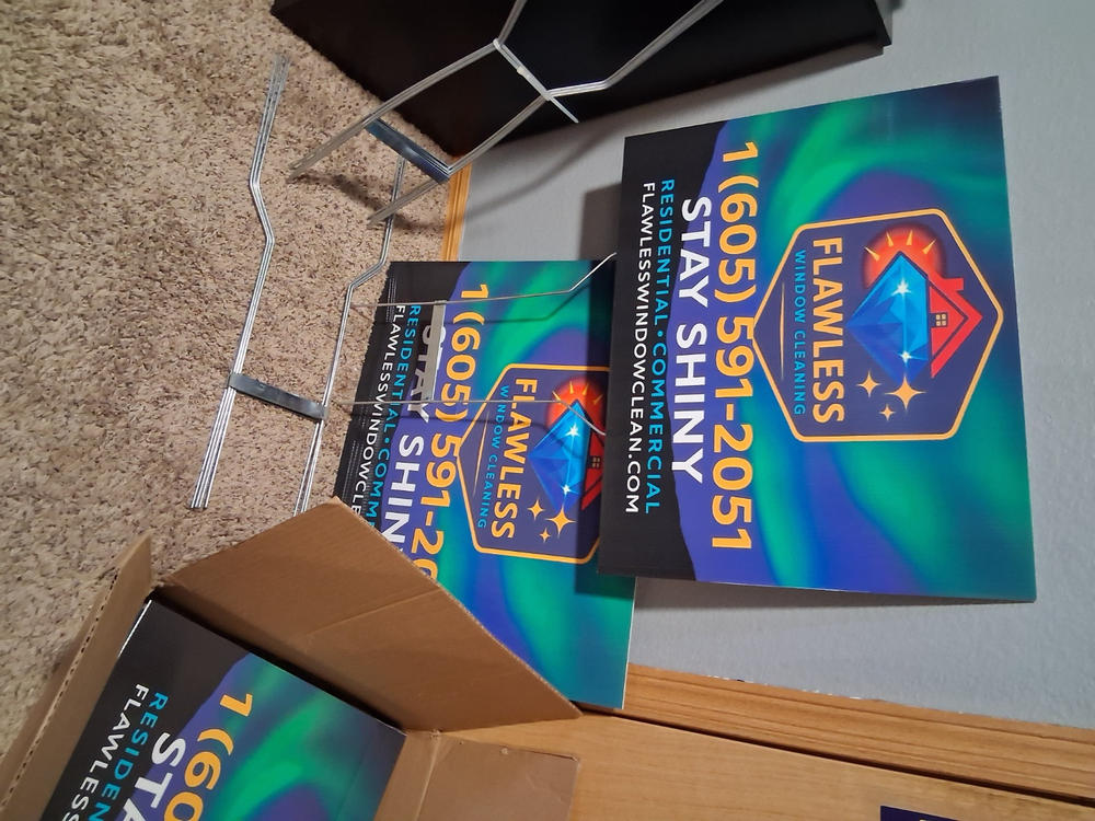 Yard Signs - Full Color - Customer Photo From Richele Taylor