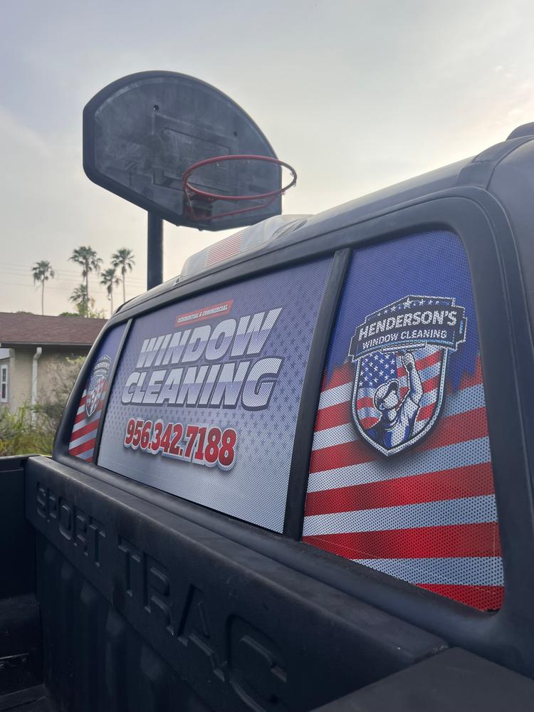 Perforated Window Vinyl - Customer Photo From Xavier H.