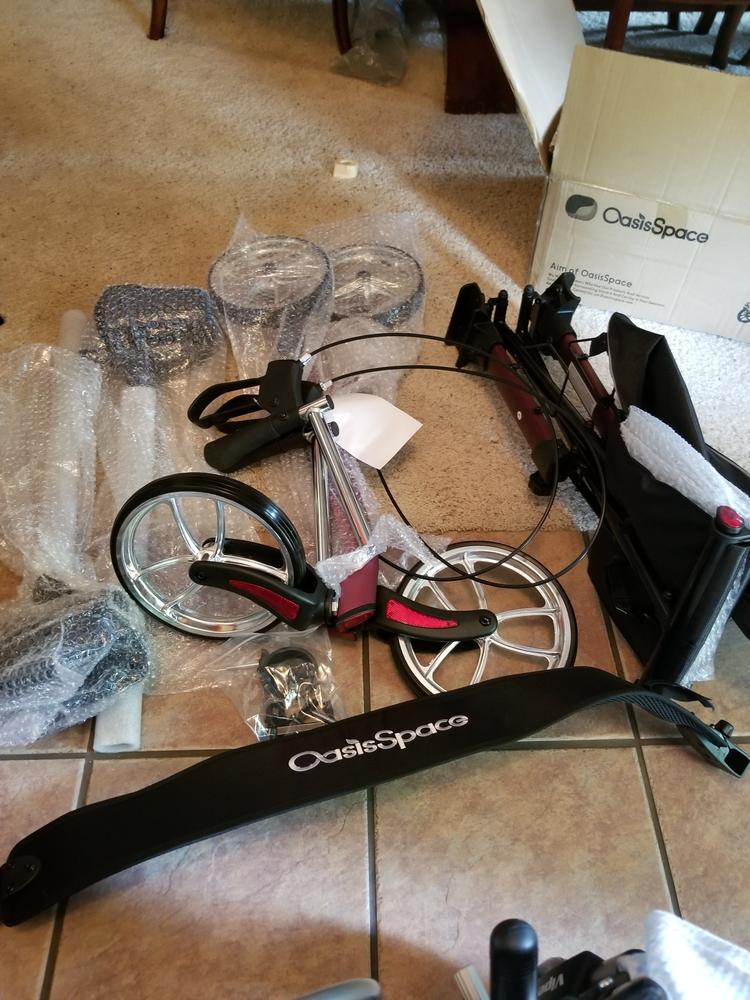 Advanced - 450LBS Capacity Bariatric Upright Walker - Customer Photo From a burks