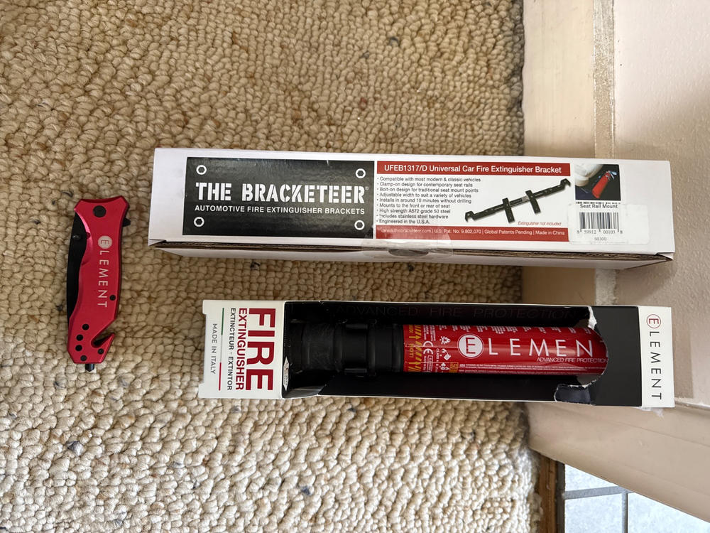 Element E50 Fire Extinguisher - Customer Photo From Bryan Quick