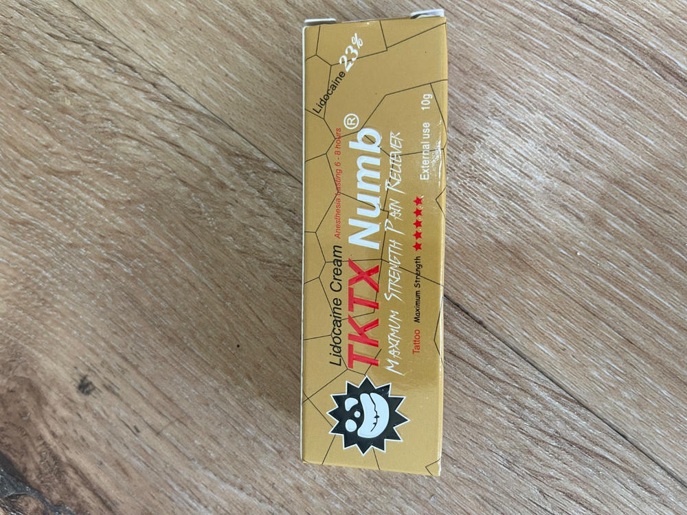 TKTX Numb® Gold – 23% Lidocaina - Foto di un cliente di Travers Andrews