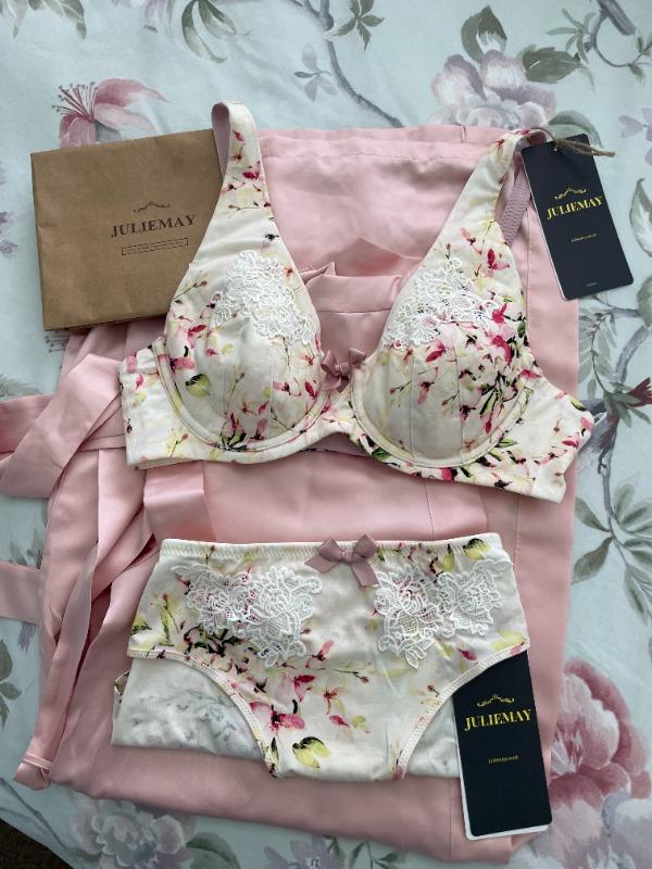 Sunbleached Floral Silk & Organic Cotton Supportive Bra – Juliemay Lingerie  US