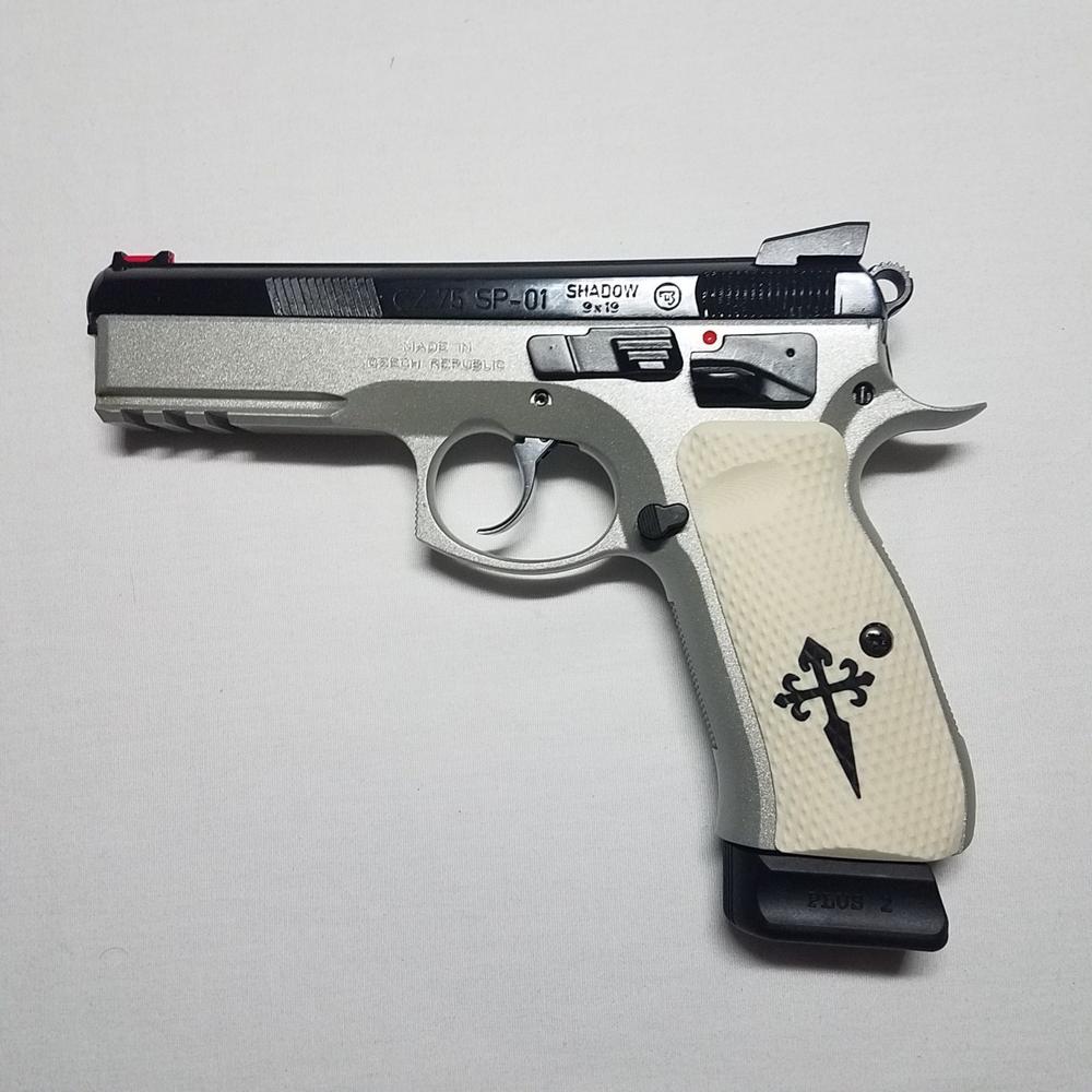 CZ 75 Palm Swell Roughnecks St James Cross Color-Fill - LOK Grips