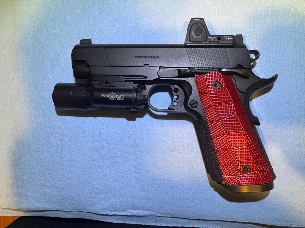 1911 Palm Swell GridLOK Aluminum - LOK Grips