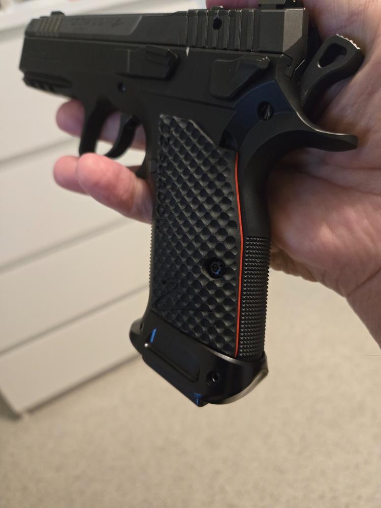 CZ Shadow 2 Magwell GridLOK Aluminum - LOK Grips