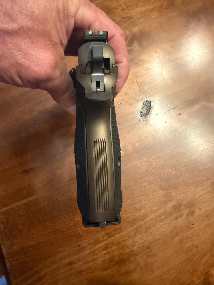 CZ 75 Compact Palm Swell GridLOK Brass Grips