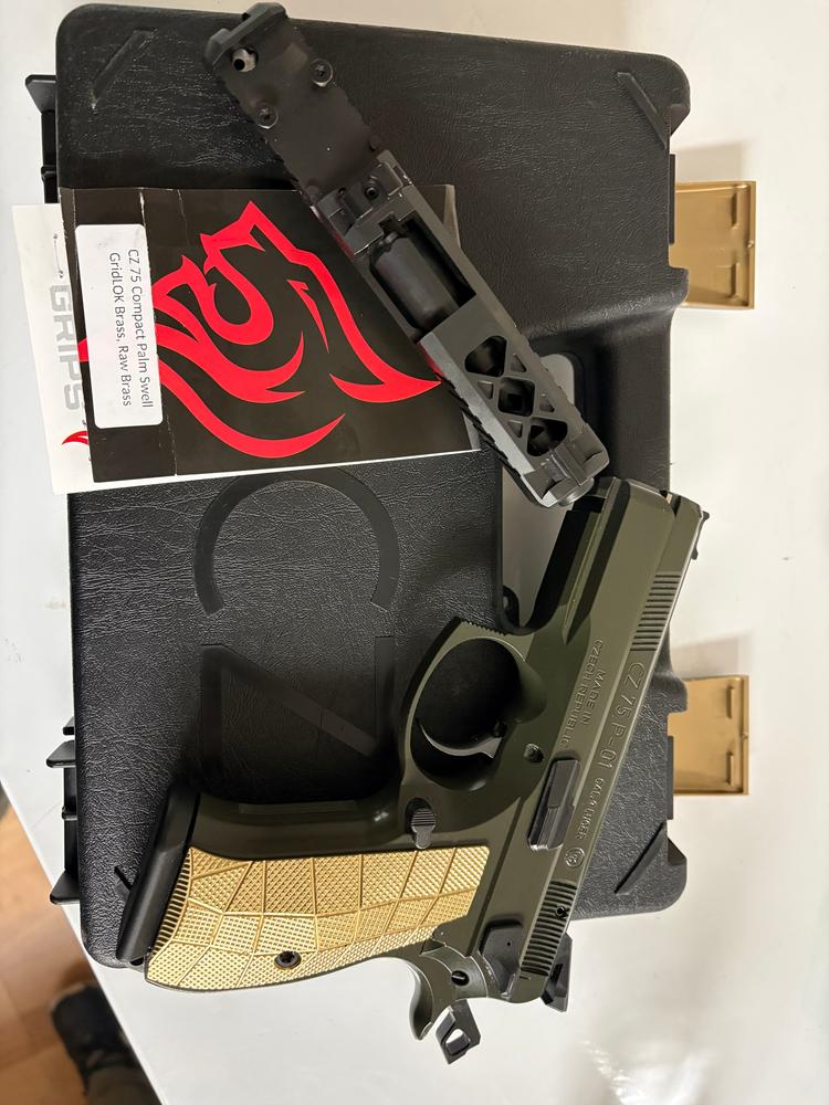 CZ Palm Swell LOK Jaws Brass - LOK Grips
