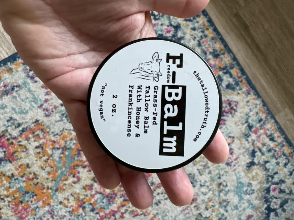 F-Balm (Anti-aging Tallow Balm) 2 oz. Tin - Customer Photo From KRISTEN GOCKE