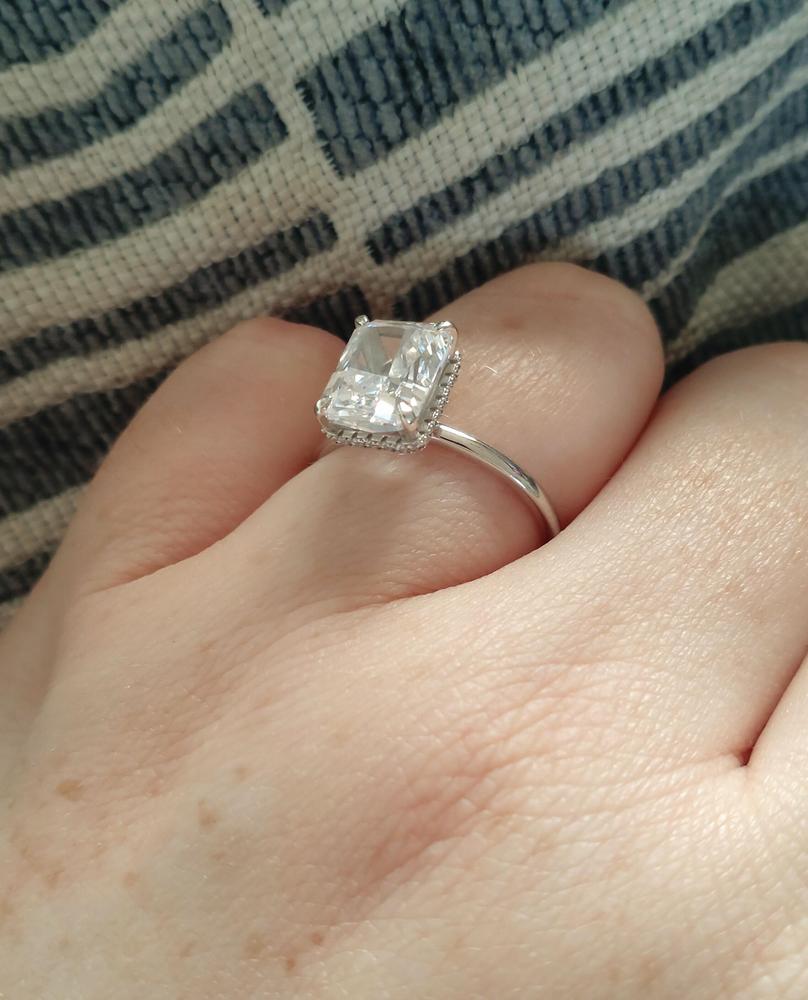 4.0 CT RADIANT YARA RING (SOLITAIRE) - Customer Photo From Tara V