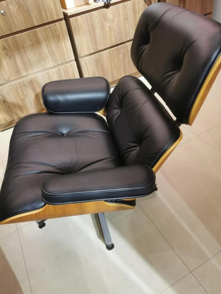 Eames Lounge Chair and Ottoman Replica (Premier Tall Version) - Customer Photo From Ross