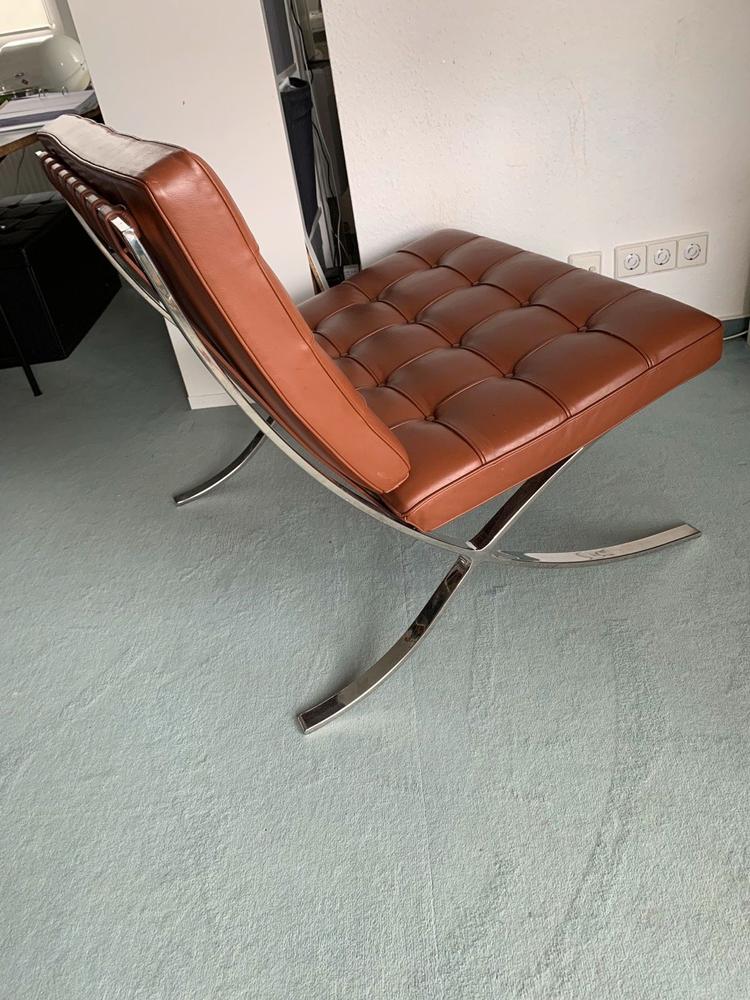 Barcelona Chair with Stool (Premier Version) Replica - Customer Photo From Eames Replica Customer