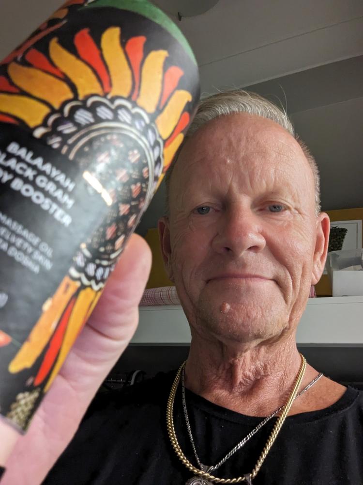 Balaayah Black Gram Body Booster: Firming Body Oil for Dry, Aging Skin - Customer Photo From Graham Staerk