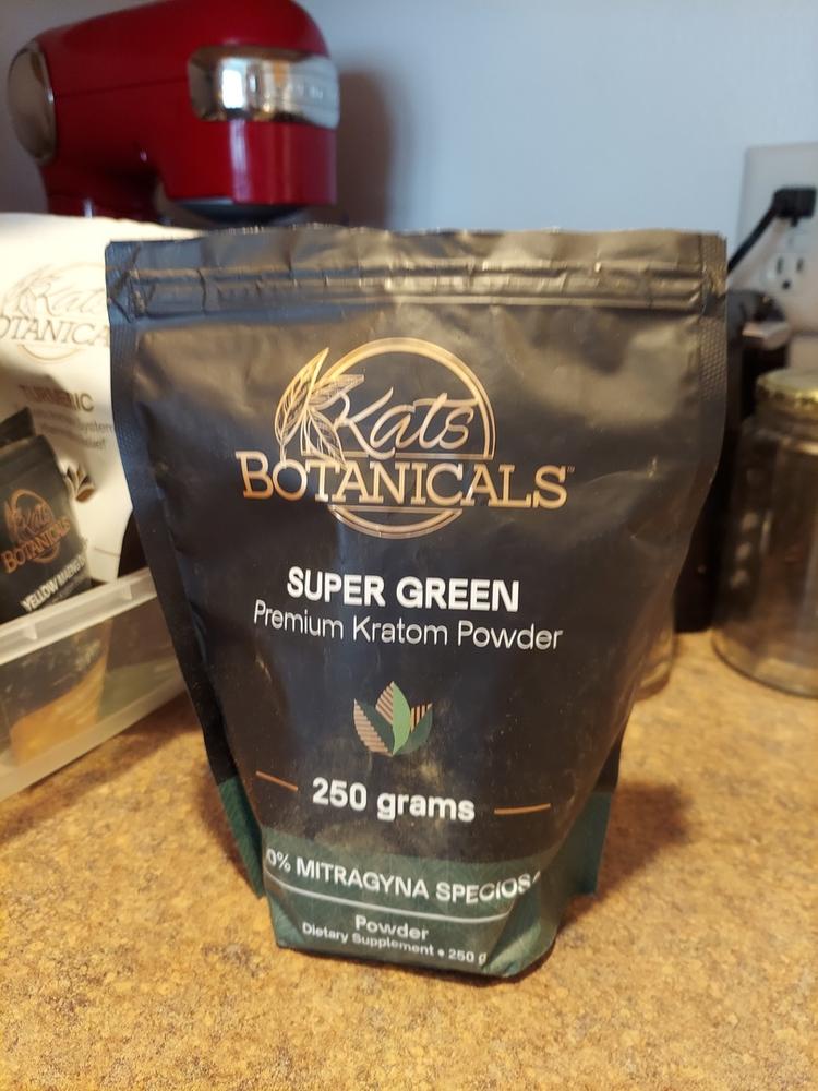 Super Green Kratom Powder - 250 Grams - Customer Photo From Lynne K.