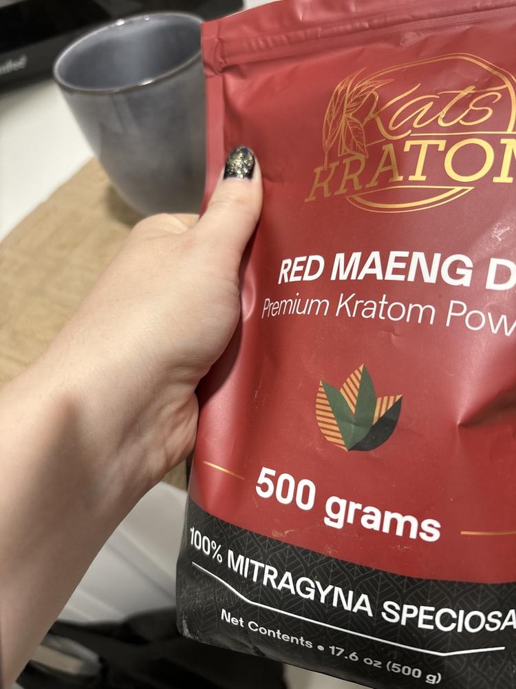 Red Maeng Da Kratom Powder - 500 Grams - Customer Photo From Agnethe E.