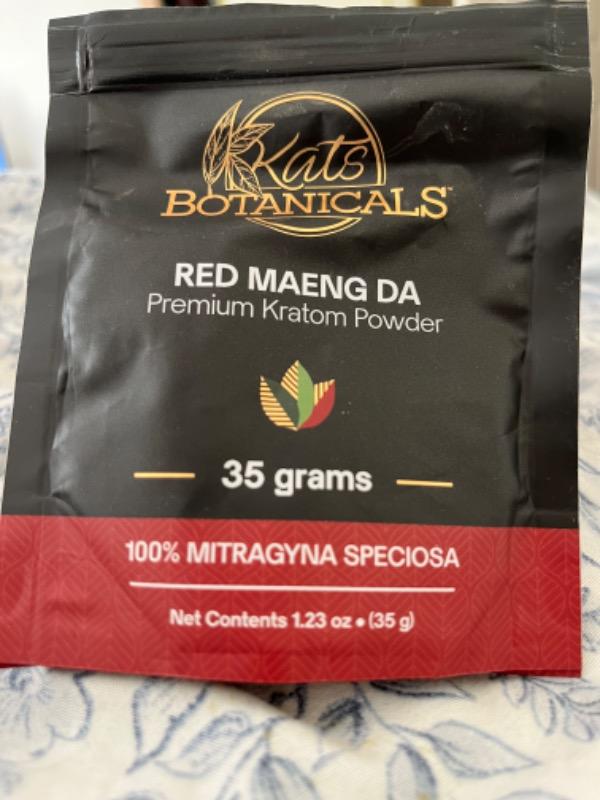 Red Maeng Da Kratom Powder - 35 Grams - Customer Photo From Cassandra Kerrigan-Redwine