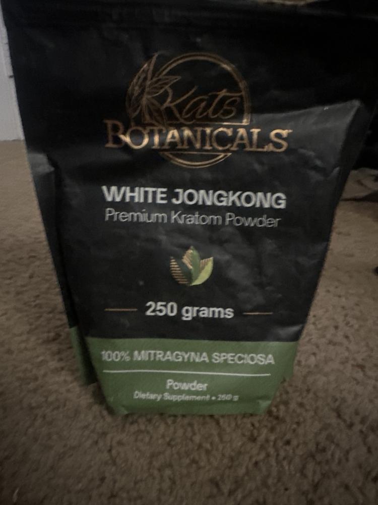White JongKong Kratom Powder - 500 Grams - Customer Photo From Devan O.