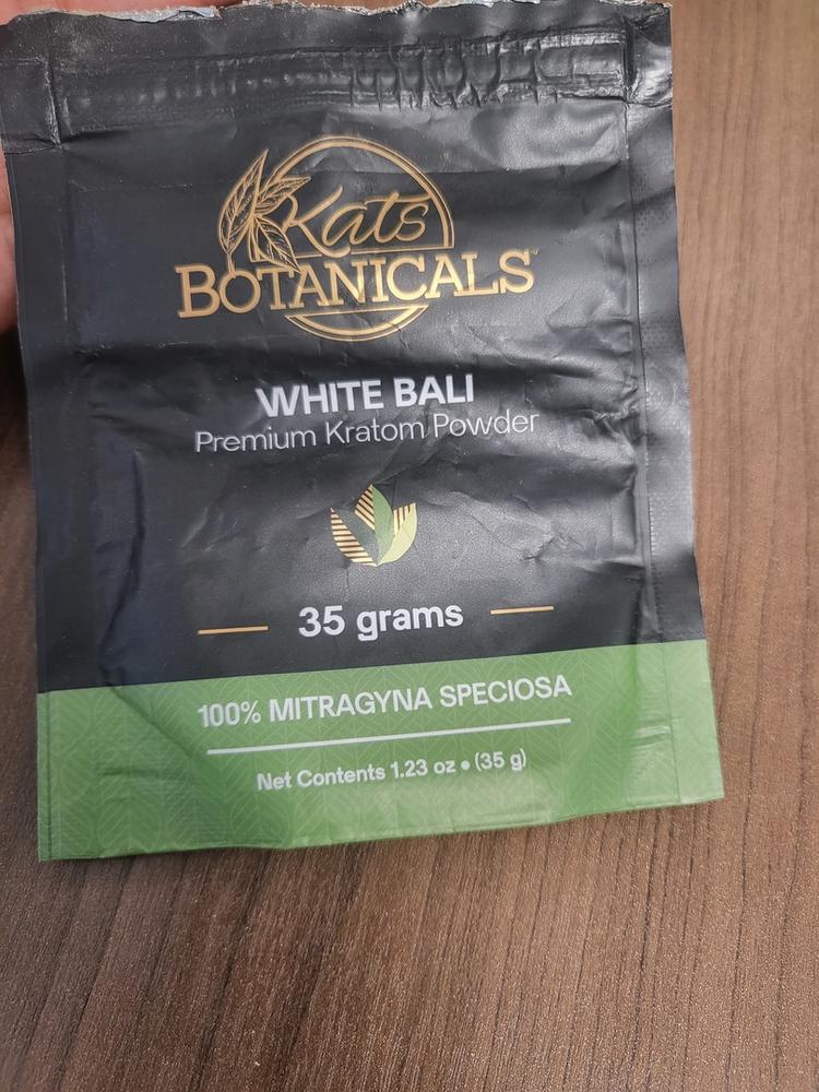 White Bali Kratom Powder - 250 Grams - Customer Photo From nick b.