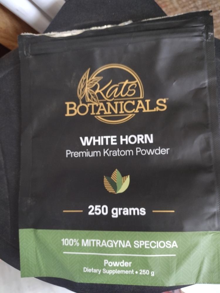 White Horn Kratom Powder - 35 Grams - Customer Photo From Margie B.