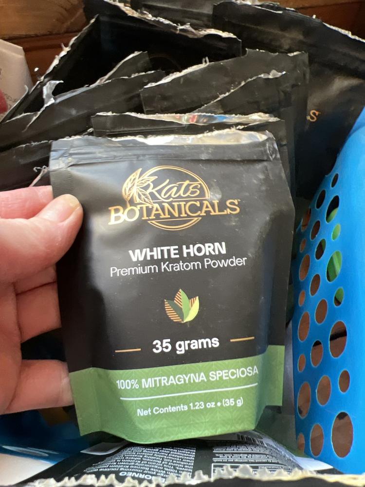 White Horn Kratom Powder - 35 Grams - Customer Photo From Laurie C.