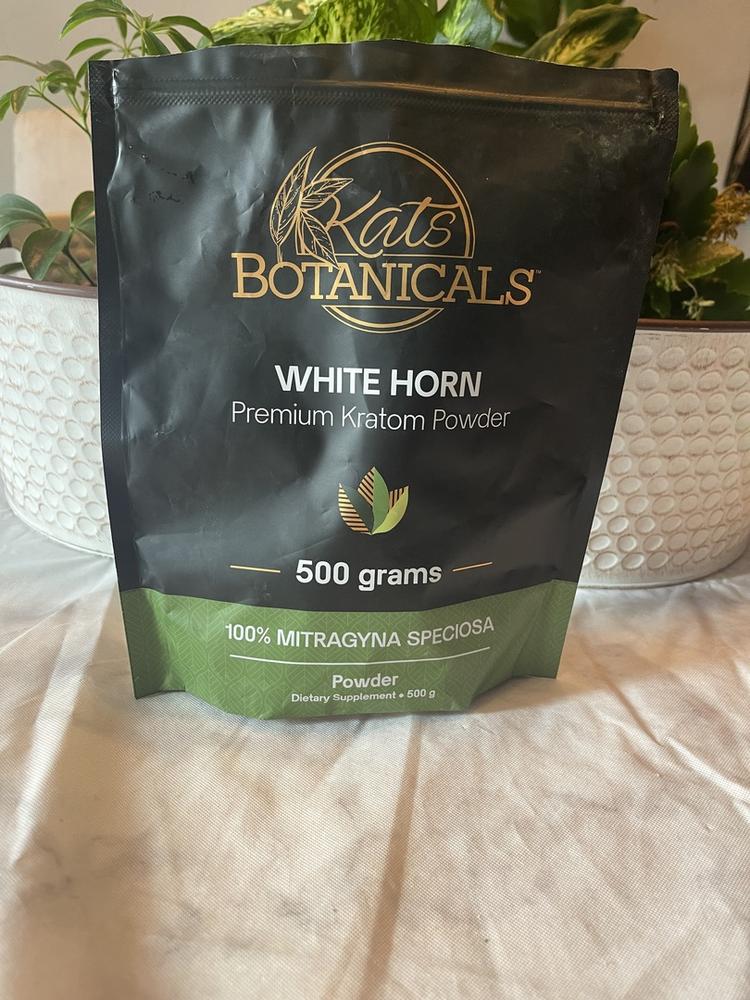White Horn Kratom Powder - 35 Grams - Customer Photo From Lindsey W.