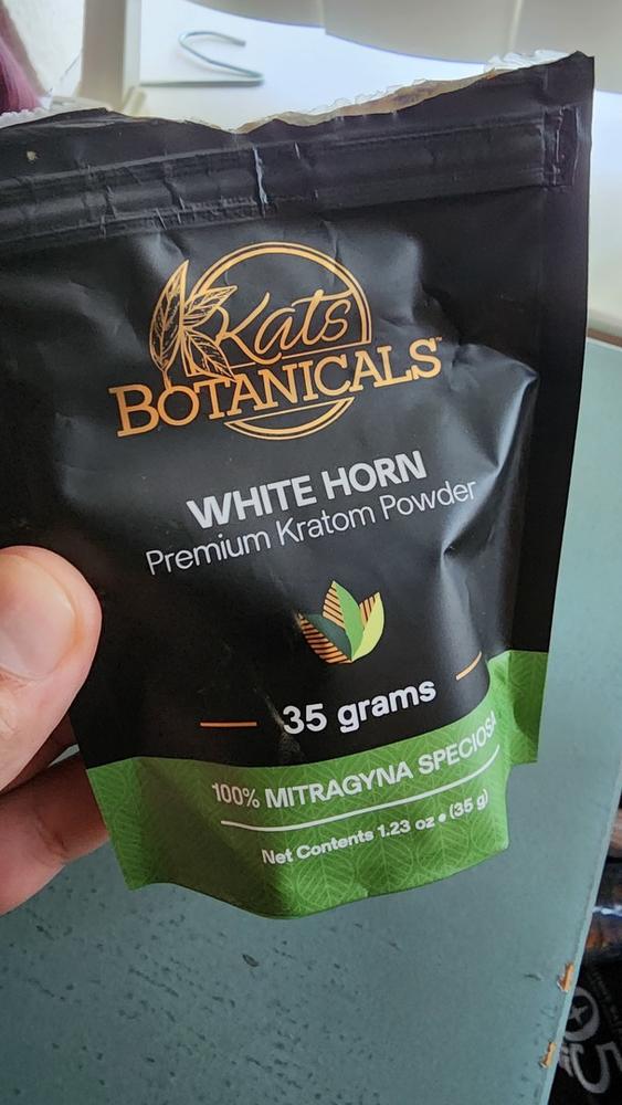 White Horn Kratom Powder - 35 Grams - Customer Photo From Gary G.