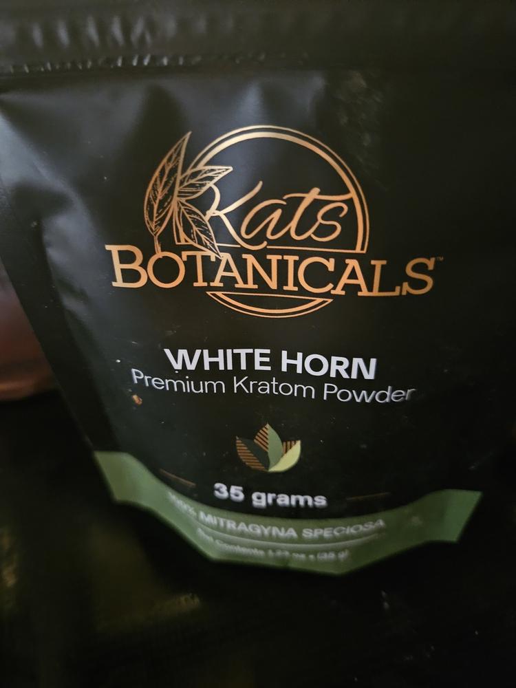 White Horn Kratom Powder - 35 Grams - Customer Photo From Gwen F.