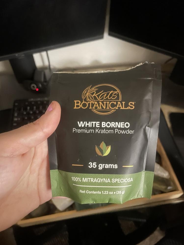 White Borneo Kratom Powder - 250 Grams - Customer Photo From Madison C.