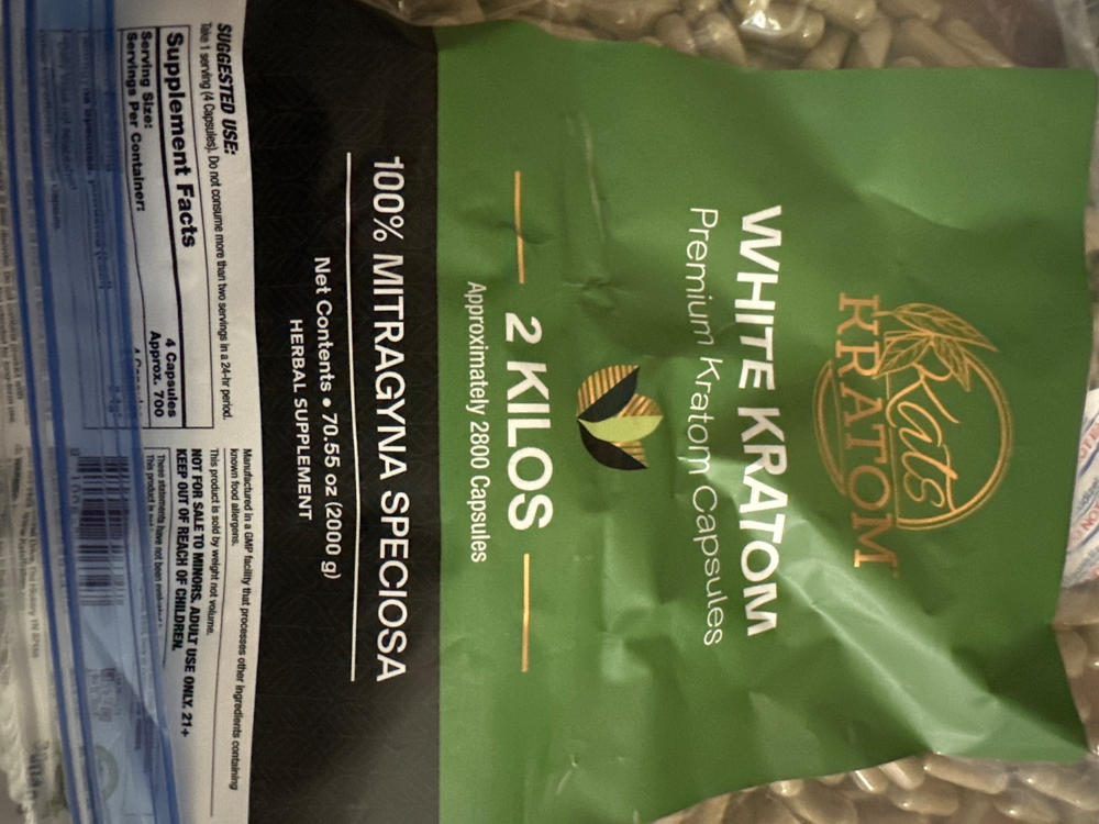2 Kilo Green Kratom Capsules - Customer Photo From Benjamin Jinkerson