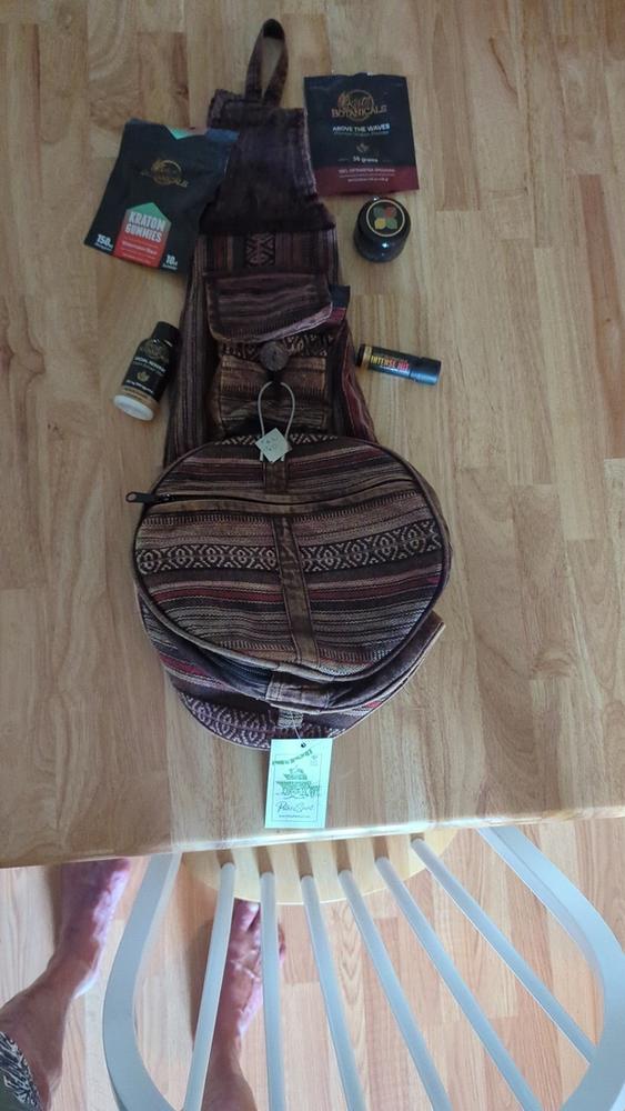 Red convertible Nepal backpack - Customer Photo From GERARD P.