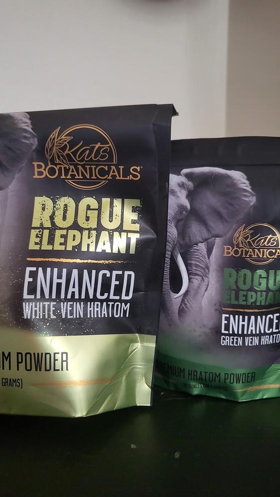 Rogue Elephant Enhanced White Vein Kratom - 127.5 Grams Powder - Customer Photo From Tashonti M.