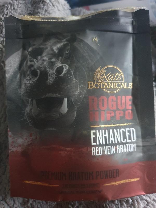 Rogue Hippo Enhanced Red Vein Kratom - 28.3 Grams Powder - Customer Photo From Leeza Payne