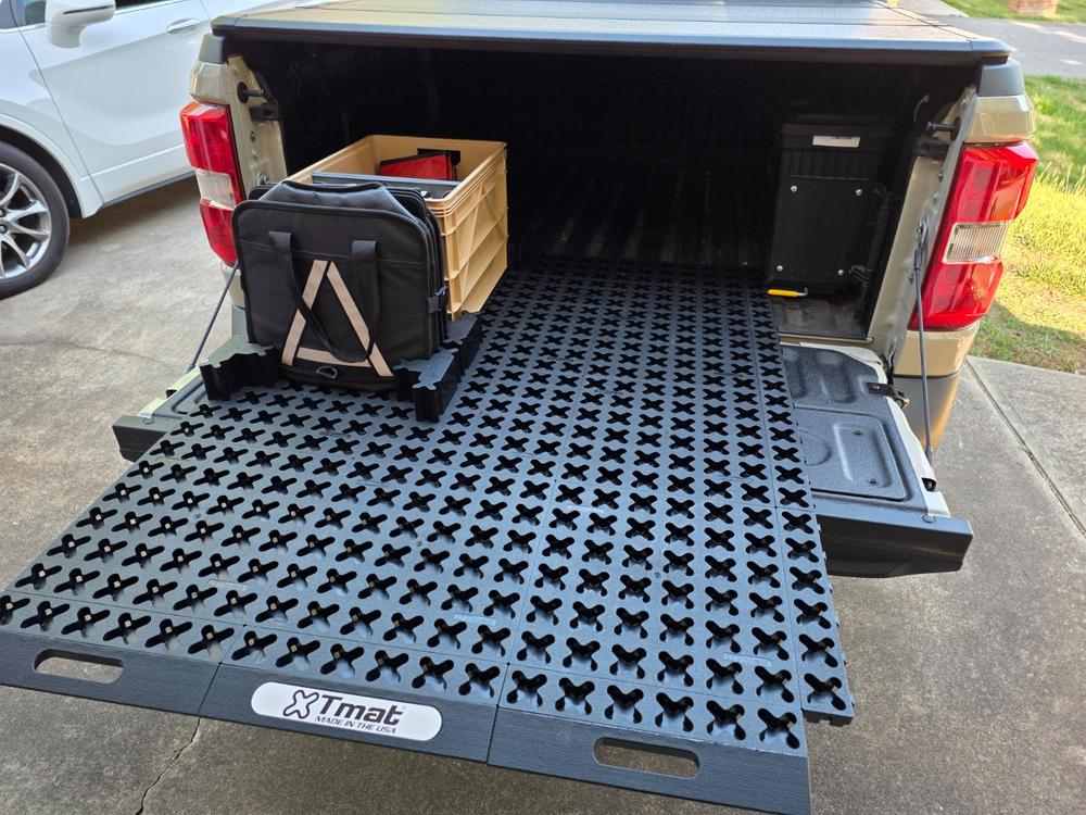 Tmat Compact Truck Bed Organizer Slide Out Mat | Universal Fit - Customer Photo From Richard Barfield