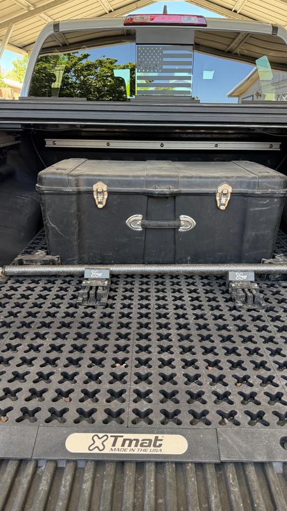 Tmat Compact Truck Bed Organizer Slide Out Mat | Universal Fit - Customer Photo From WlLLIAM MARTINEZ