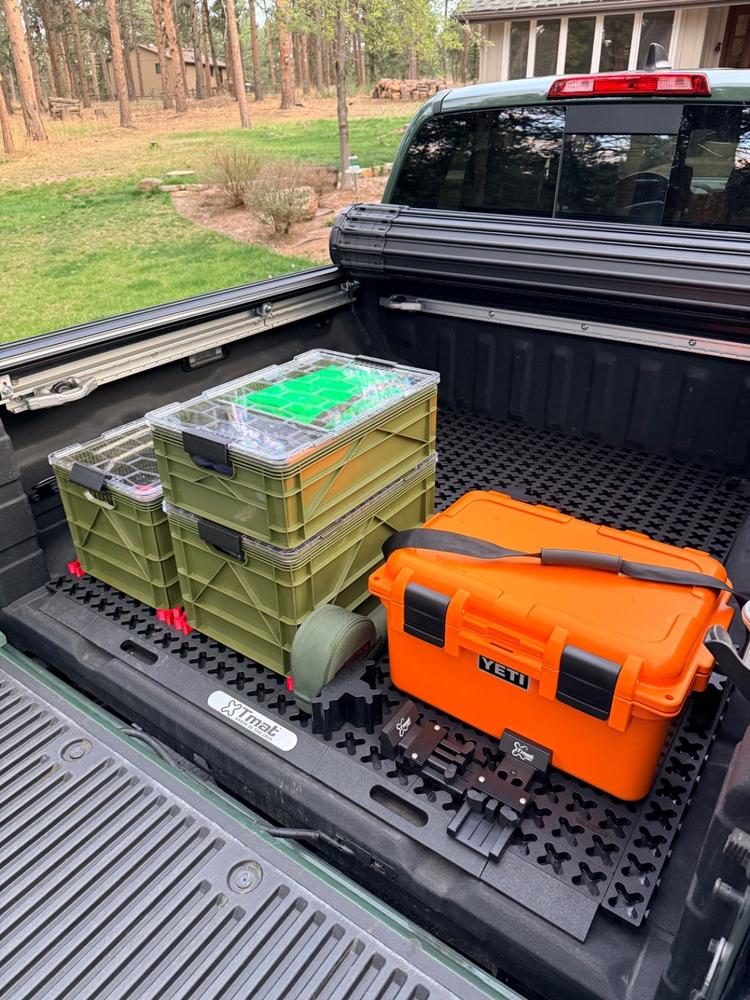 Tmat Compact Truck Bed Organizer Slide Out Mat | Universal Fit - Customer Photo From Sawyer Halingstad