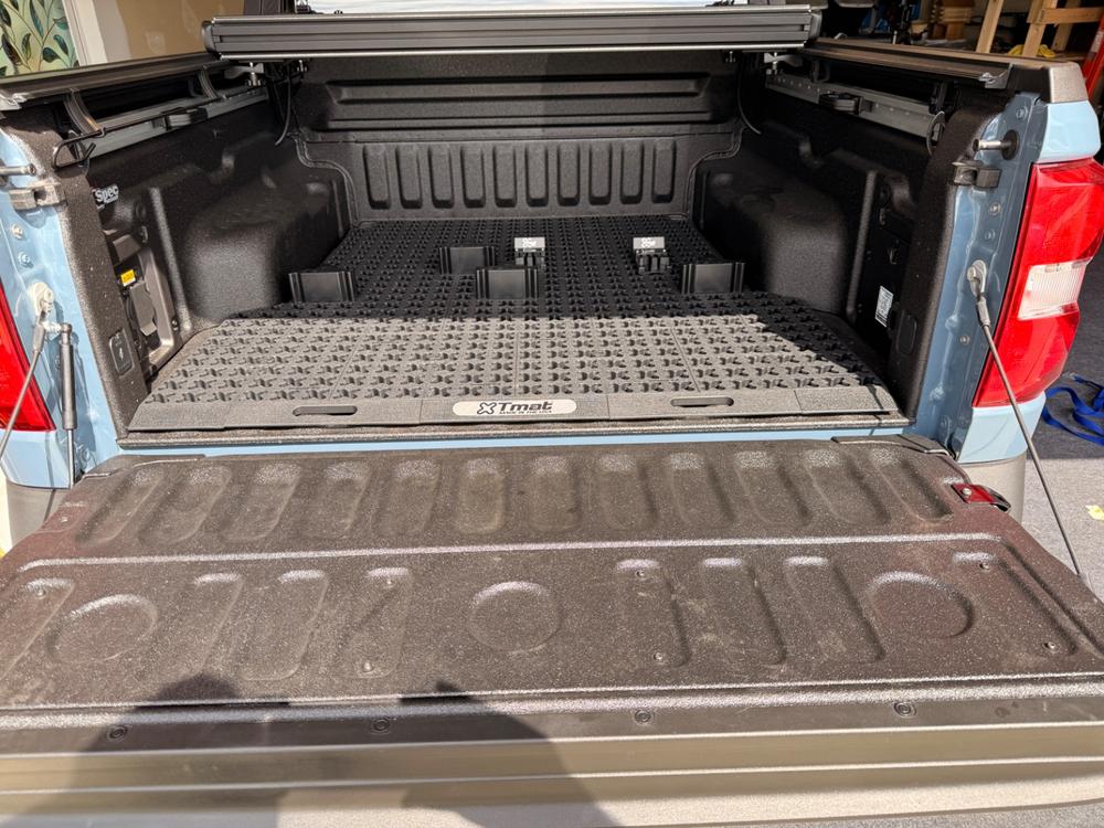 Tmat Compact Truck Bed Organizer Slide Out Mat | Universal Fit - Customer Photo From John Gerlach