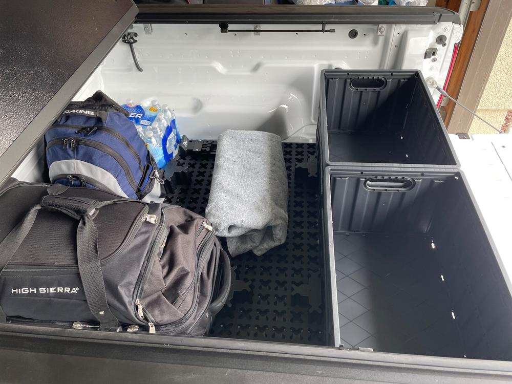 Tmat Compact Truck Bed Organizer Slide Out Mat | Universal Fit - Customer Photo From Billy Velasco