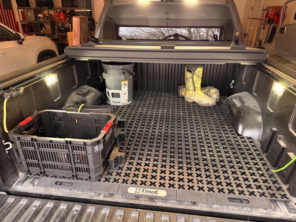 Tmat 5-Gallon Bucket Holder with Tmat Anchors - Gray - Customer Photo From Mike Hall