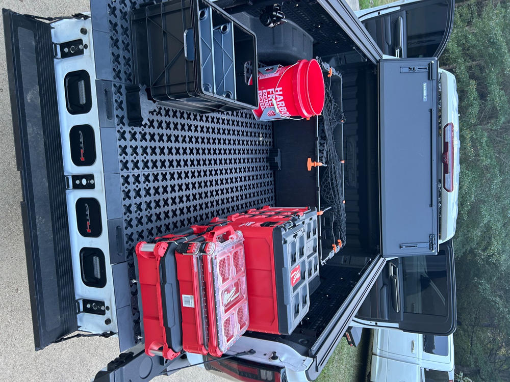 Tmat 5-Gallon Bucket Holder with Tmat Anchors - Gray - Customer Photo From Stephen Hunter