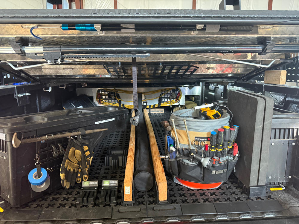 Tmat 5-Gallon Bucket Holder with Tmat Anchors - Gray - Customer Photo From Michael Wooten